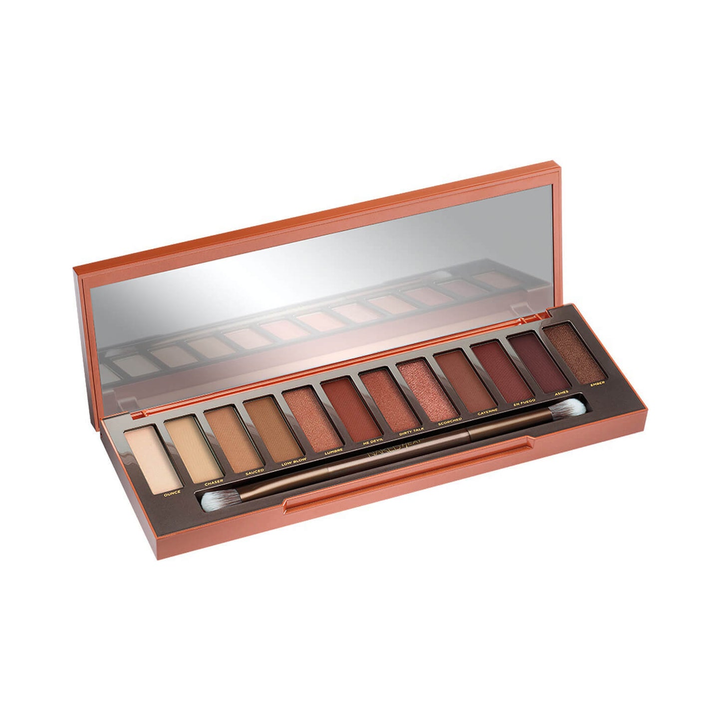 Urban Decay Naked Heat Eyeshadow Palette Open