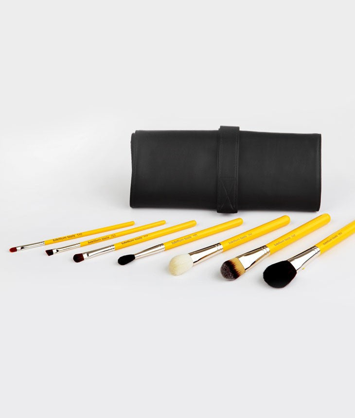 BDellium Tools Studio Basic 7pc. Brush Set with Roll-up Pouch