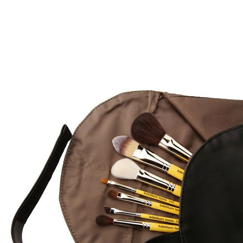 BDellium Tools Studio Basic 7pc. Brush Set with Roll-up Pouch
