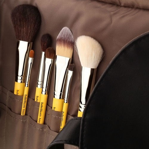 BDellium Tools Studio Basic 7pc. Brush Set with Roll-up Pouch