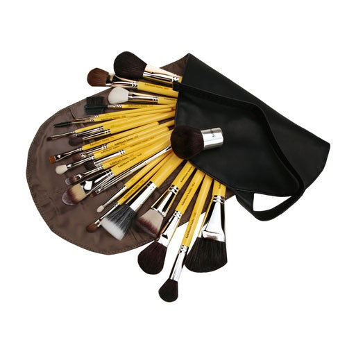 BDellium Tools Studio Luxury 24pc. Brush Set with Roll-up Pouch