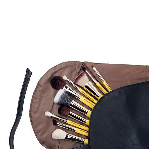 BDellium Tools Studio Mineral 10pc. Brush Set with Roll-up Pouch