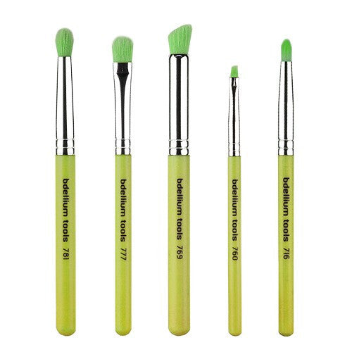 BDellium Tools Green Bambu Smoky Eyes 5pc. Brush Set