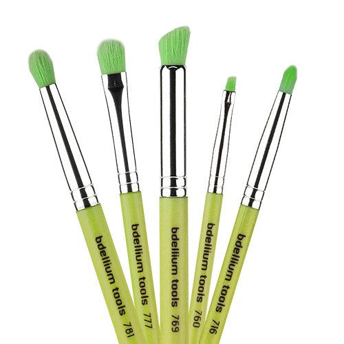 BDellium Tools Green Bambu Smoky Eyes 5pc. Brush Set