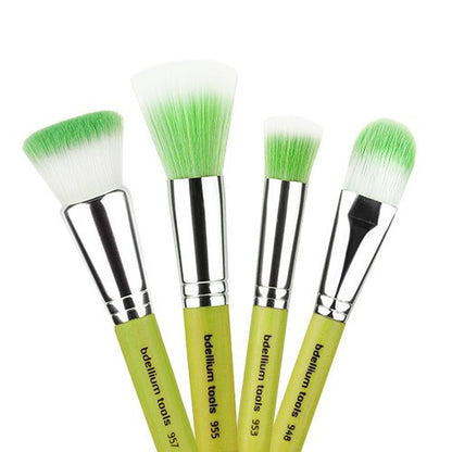 BDellium Tools Green Bambu Foundation 4pc. Brush Set Head
