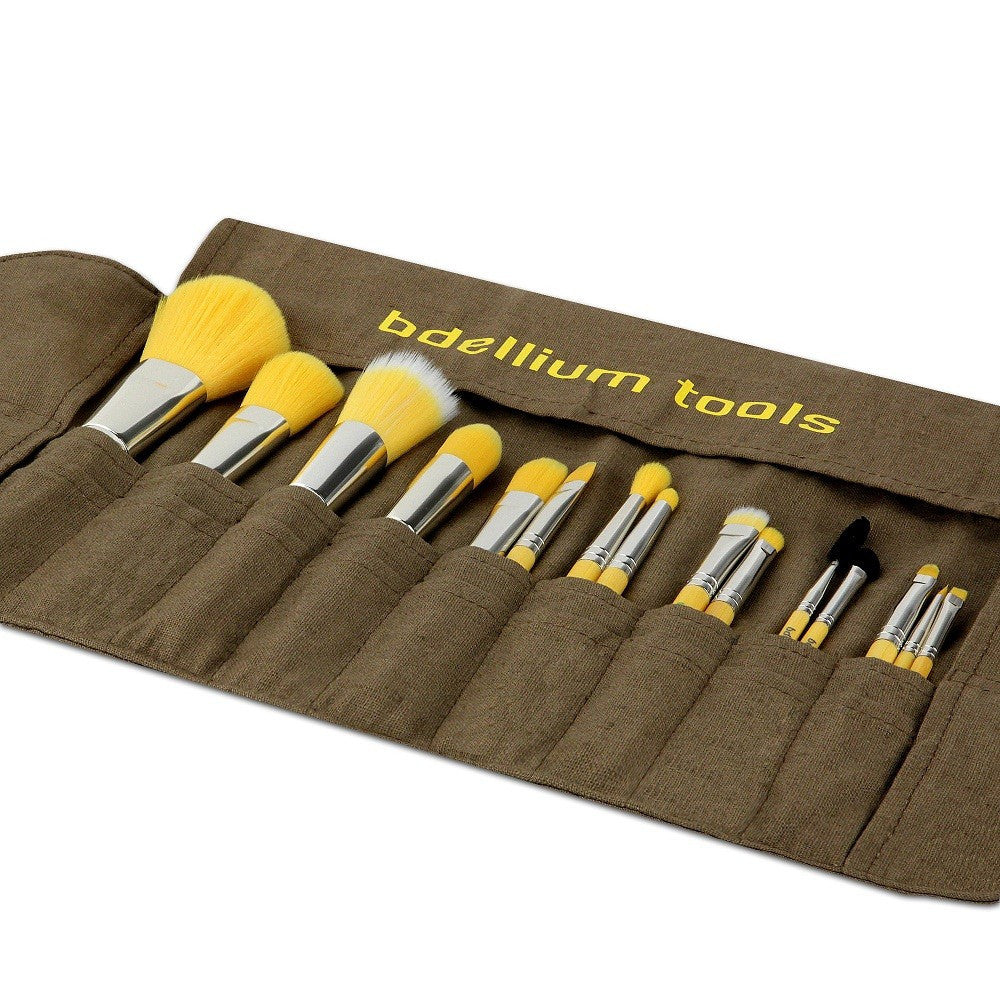 BDellium Tools Yellow Bambu Complete 15pc with Roll-up Pouch