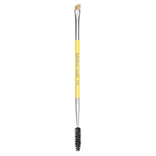 BDellium Tools Studio Line 735 Double-Ended Brow/Lash Brush Yellow