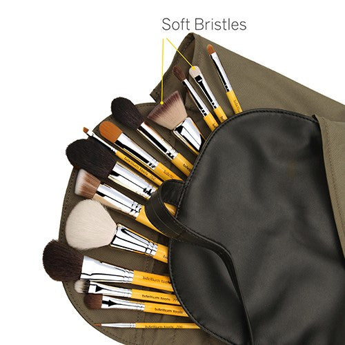 BDellium Tools Studio The Collection 14pc. Brush Set with Roll-up Pouch