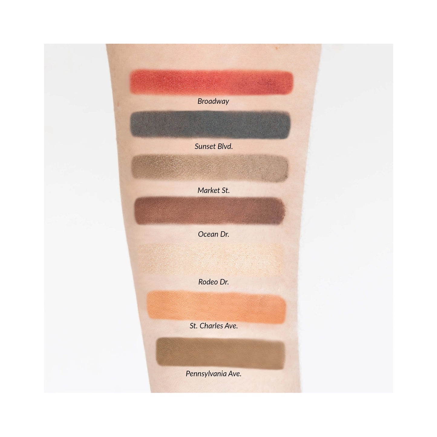 theBalm Autobalm PIC PERF Shadows on the Go Swatches