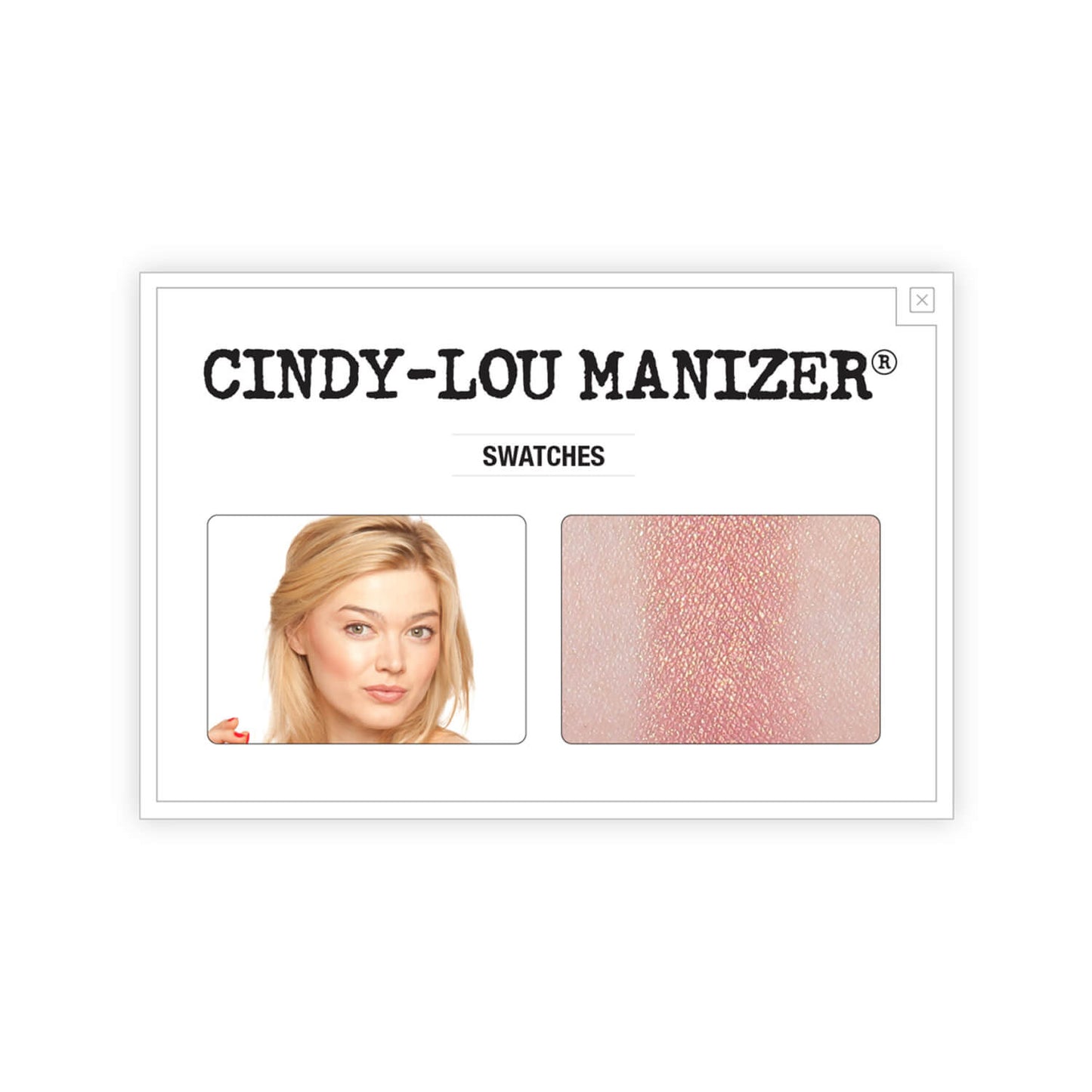 theBalm Cindy-Lou Manizer Highlighter Shadow Shimmer Swatch