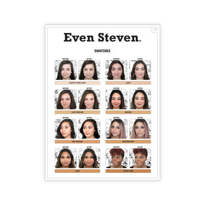 theBalm Even Steven Whipped Foundation Swatches