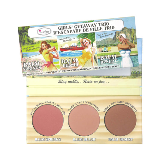 theBalm Girls Getaway Trio Long Wearing Bronzer/Blush