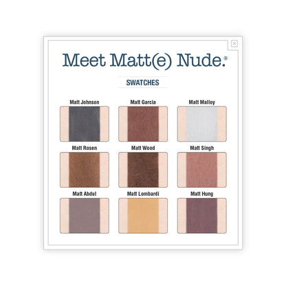 theBalm Meet Matt(e) Nude Nude Matte Eyeshadow Palette Swatches