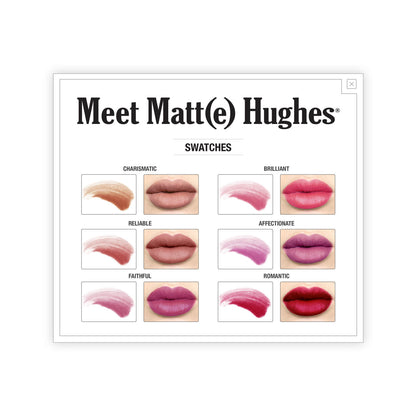 theBalm Meet Matte Hughes Set of 6 Mini Long-Lasting Liquid Lipsticks Exclusive New Shades Swatches