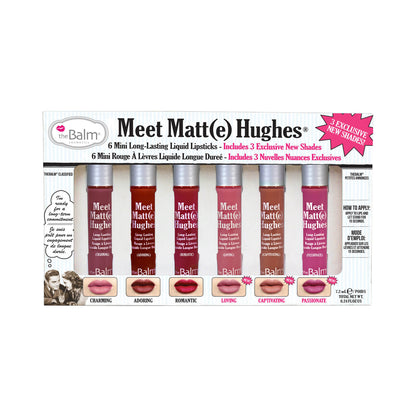 theBalm Meet Matte Hughes® Set of 6 Mini Long-Lasting Liquid Lipsticks Volume 3