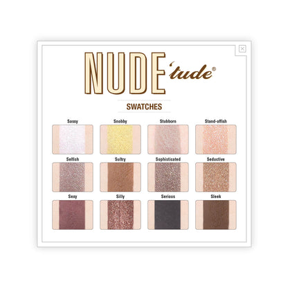 theBalm NUDE tude Nude Eyeshadow Palette Swatches