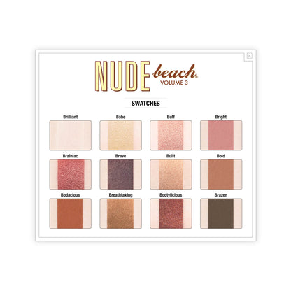 theBalm Nude Beach Eyeshadow Palette Swatches
