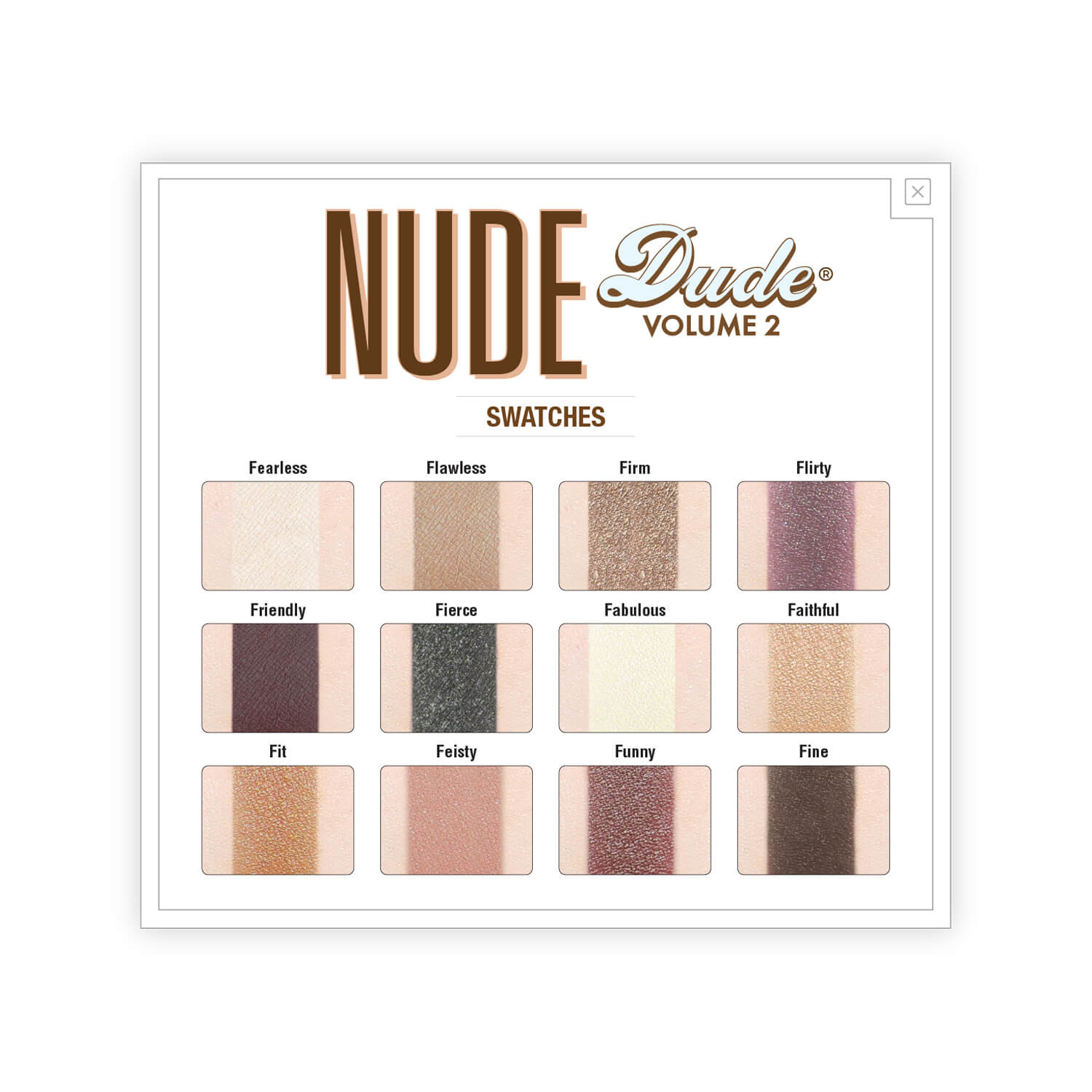 theBalm Nude Dude Nude Eyeshadow Palette Swatches