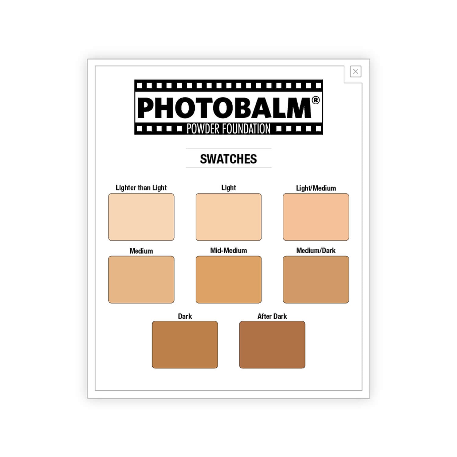 theBalm PHOTOBALM Powder Foundation Swatches