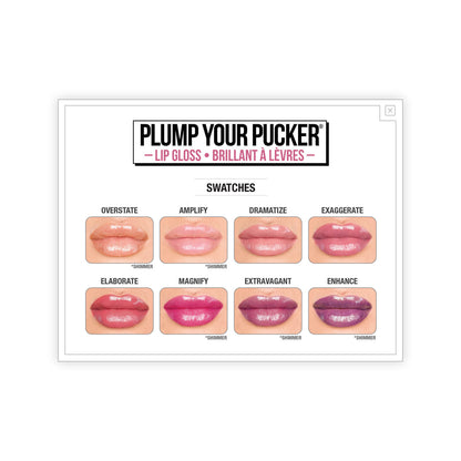 theBalm Plump Your Pucker Lip Gloss Swatches