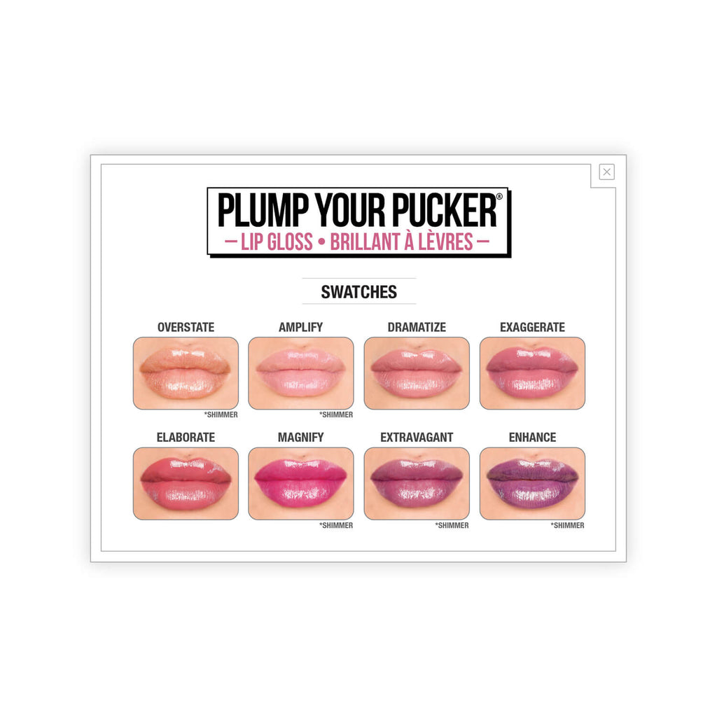 theBalm Plump Your Pucker Lip Gloss Swatches