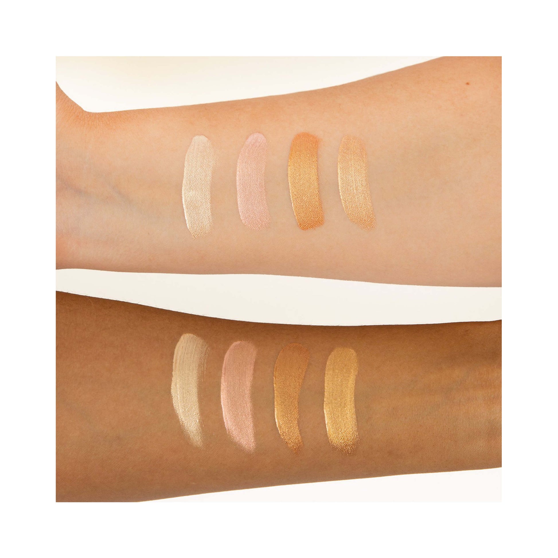 theBalm The Dew-Manizer'sQuad Swatches