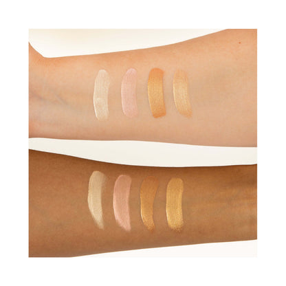 theBalm The Dew-Manizer'sQuad Swatches