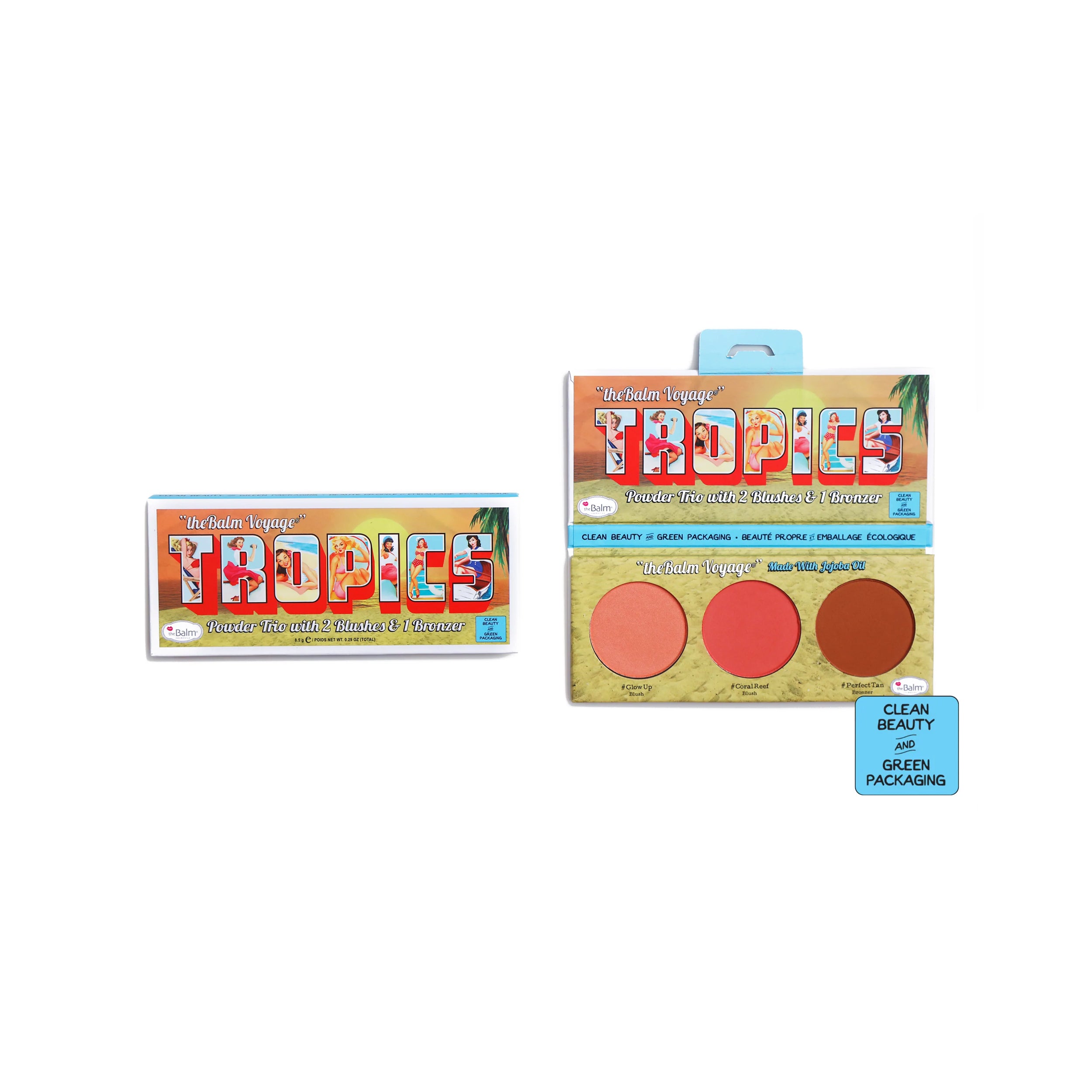 theBalm Tropics Powder Trio Model Roz X TheBalm