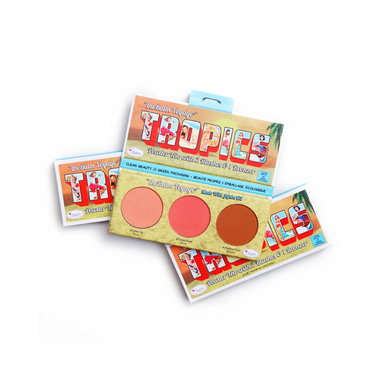 theBalm Tropics Powder Trio Model Roz X TheBalm