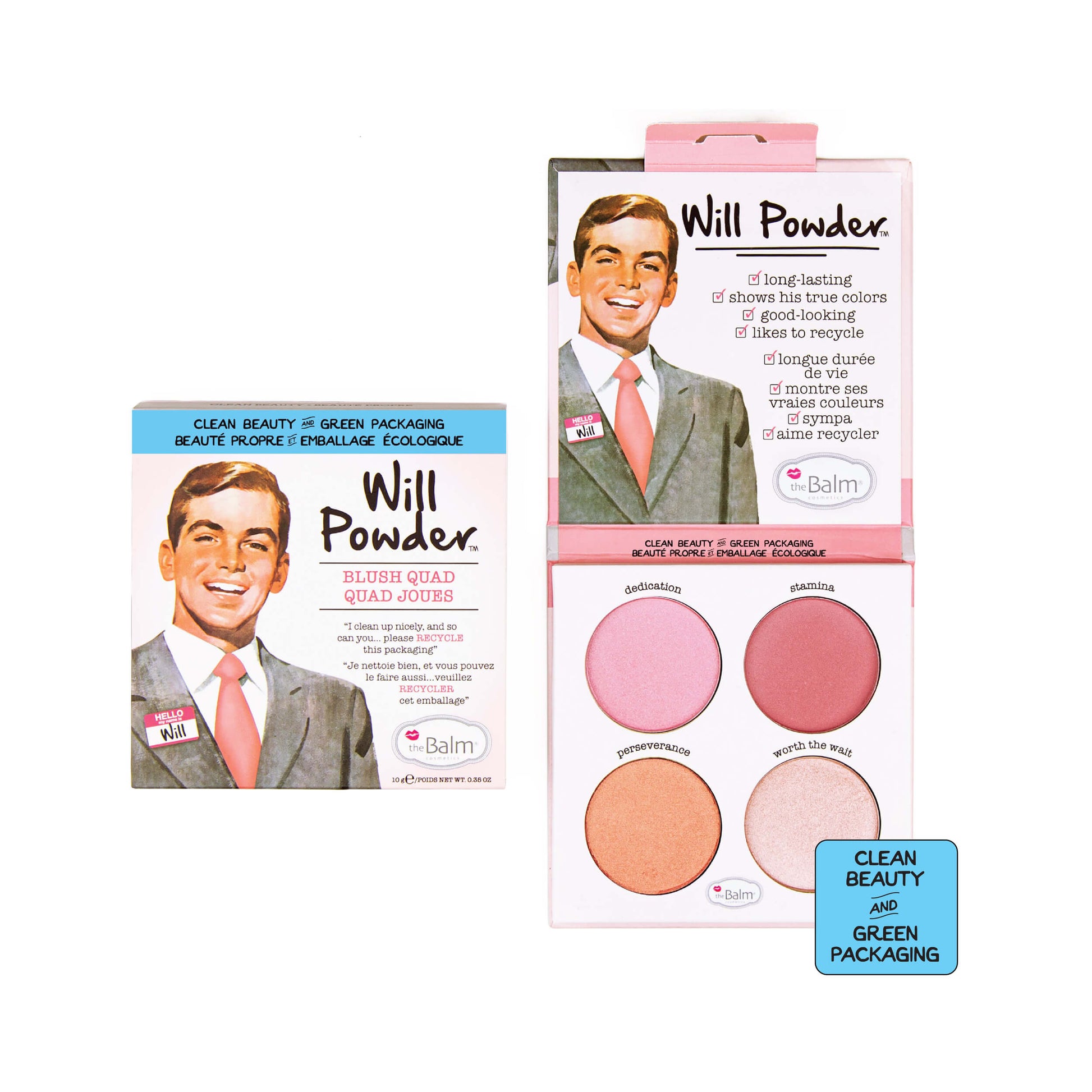 theBalm Will Powder Blush Quad 10g